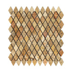 Scabos Travertine 1" Diamond Tumbled Mosaic Tile-Travertine Mosaic-American Tile Depot