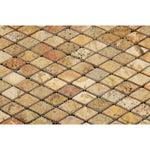 Scabos Travertine 1" Diamond Tumbled Mosaic Tile