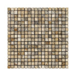 5/8 X 5/8 Philadelphia Travertine Tumbled Mosaic Tile-Travertine Mosaic-American Tile Depot