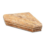 Scabos Travertine Hand-Made Custom Shower Corner Shelf - Honed-Accessories-American Tile Depot