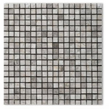 5/8 X 5/8 Tundra Gray (Atlantic Gray) Marble Honed Mosaic Tile