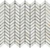 Calacatta Gold Marble Polished Mini Chevron Mosaic Tile