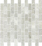 1 X 2 Tundra Gray (Atlantic Gray) Marble Honed Brick Mosaic Tile