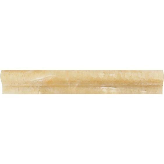 Honey Onyx Polished OG-1 Chair Rail Molding Trim