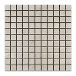 1 X 1 Crema Marfil Marble Polished Mosaic Tile