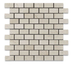 1 X 2 Crema Marfil Marble Honed Brick Mosaic Tile