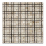 5/8 X 5/8 Cappuccino Marble Polished Mosaic Tile