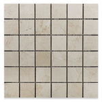 2 X 2 Crema Marfil Marble Polished Mosaic Tile