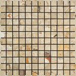 1 X 1 Valencia Travertine Tumbled Mosaic Tile