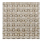 Crema Marfil Marble Honed 3D Small Bread Mosaic Tile