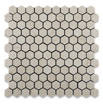 Crema Marfil Marble Polished 1" Mini Hexagon Mosaic Tile