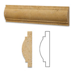 Gold / Yellow Travertine Honed Arch / Baldwin Trim Molding