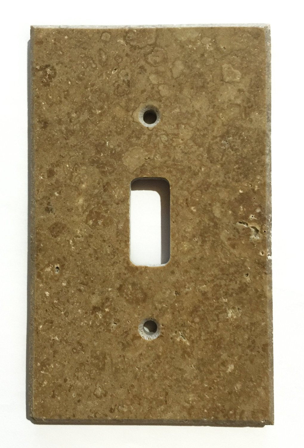 Noce Travertine Single Toggle Switch Wall Plate / Switch Plate / Cover - Honed