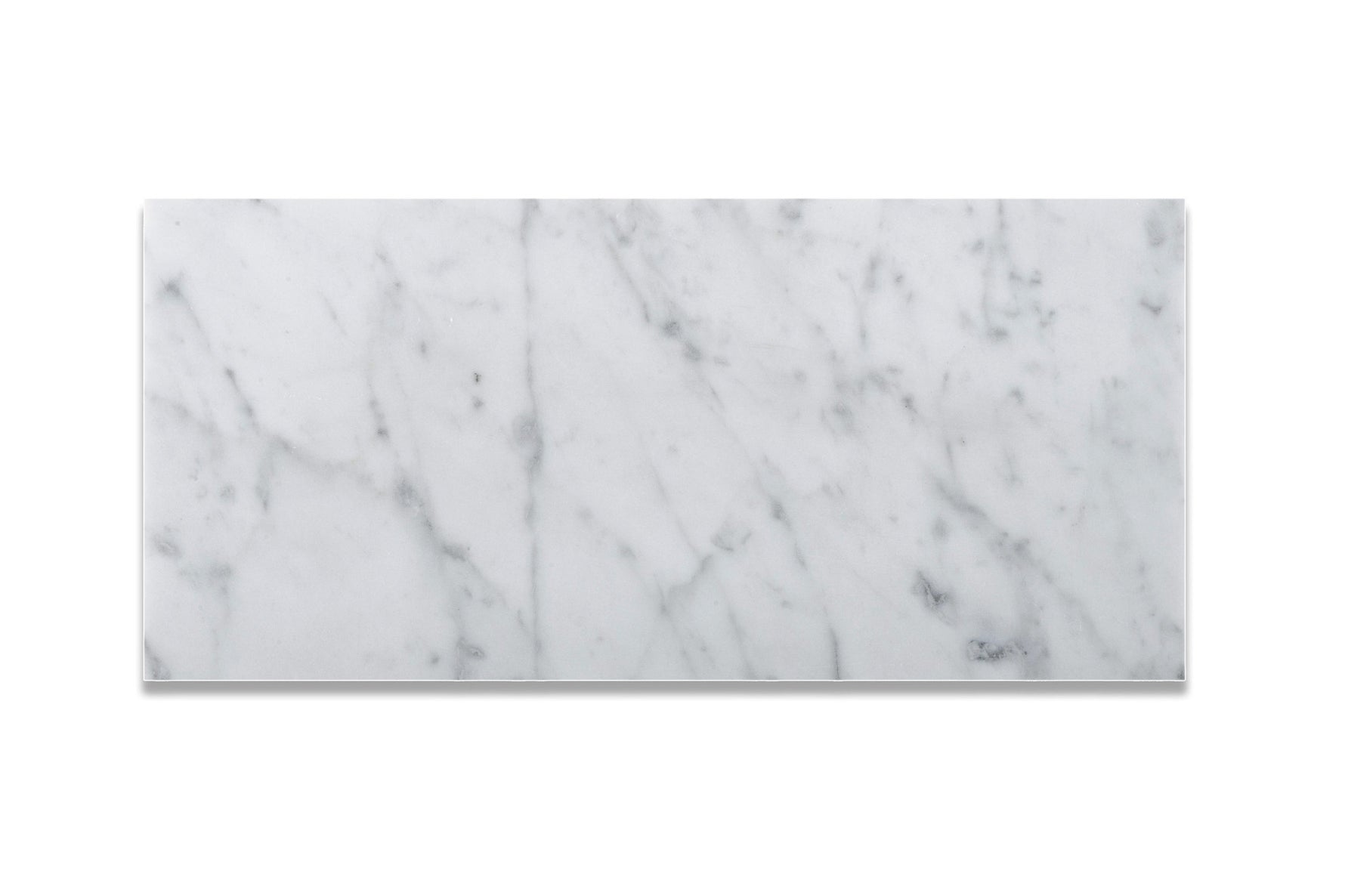 6 X 12 Carrara White Marble Polished Subway Brick Field Tile