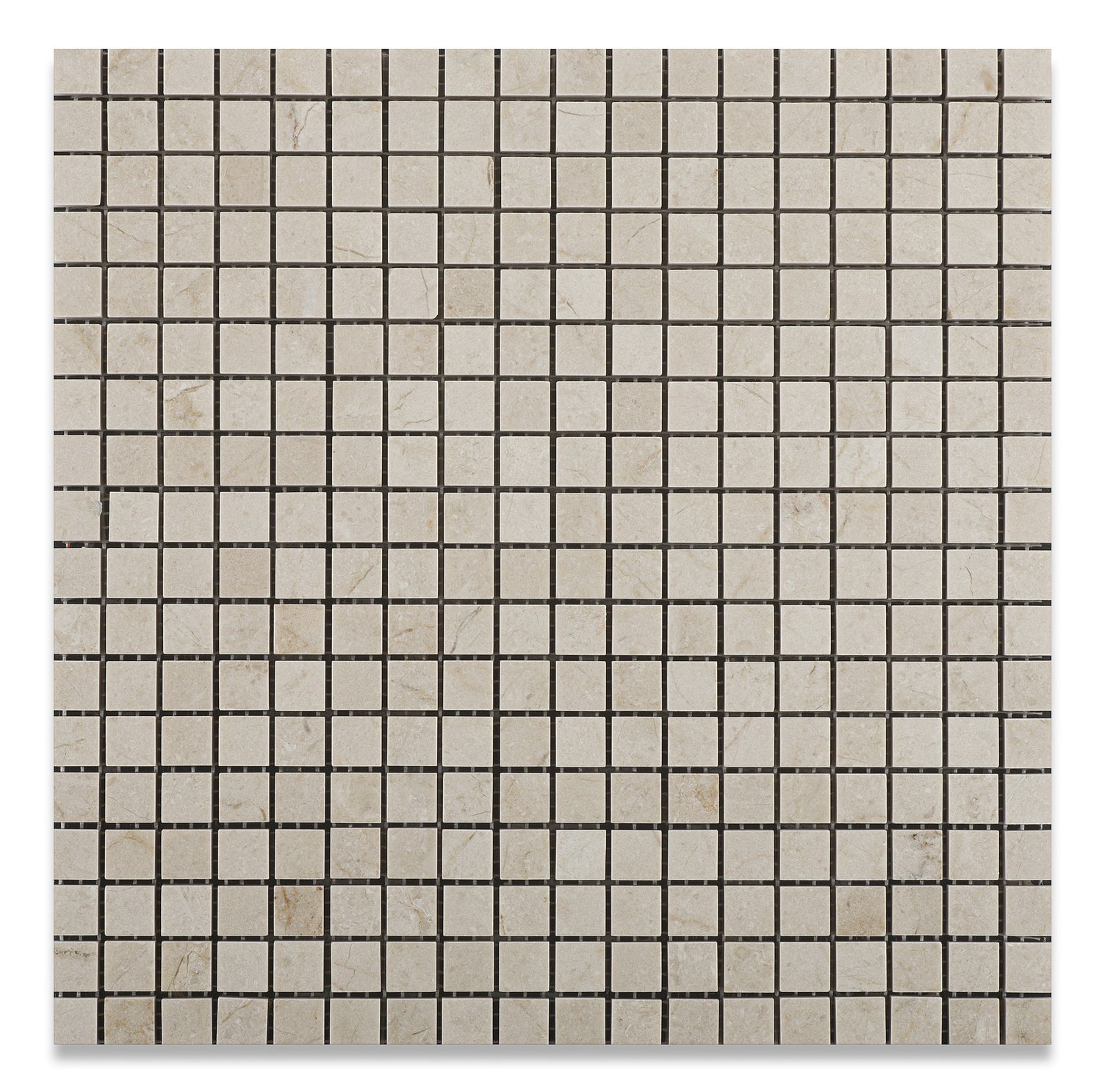 5/8 X 5/8 Crema Marfil Marble Polished Mosaic Tile