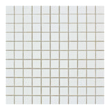 1 X 1 Thassos White Marble Honed Mosaic Tile