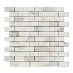 1 X 2 Calacatta Gold Marble Polished Brick Mosaic Tile