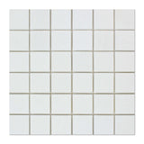 2 X 2 Thassos White Marble Polished Mosaic Tile