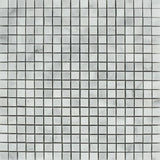 5/8 X 5/8 Bianco Venatino (Bianco Mare) Marble Polished Mosaic Tile