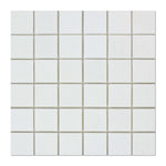 2 X 2 Thassos White Marble Honed Mosaic Tile