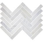 Calacatta Gold Marble Polished 2 X 6 Herringbone Mosaic Tile