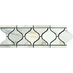 Calacatta Gold Marble Honed Lantern Border