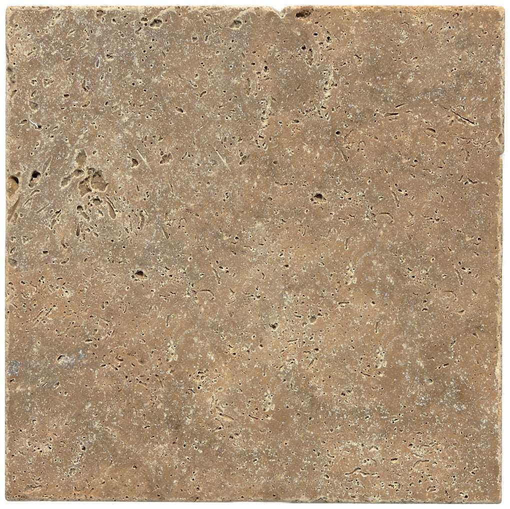 12 X 12 Noce Travertine Tumbled Field Tile