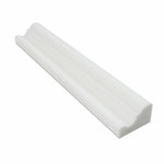 Thassos White Marble Honed Crown - Mercer Molding Trim