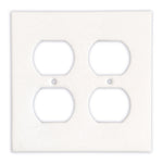 Thassos White Marble Double Duplex Switch Wall Plate / Switch Plate / Cover - Honed