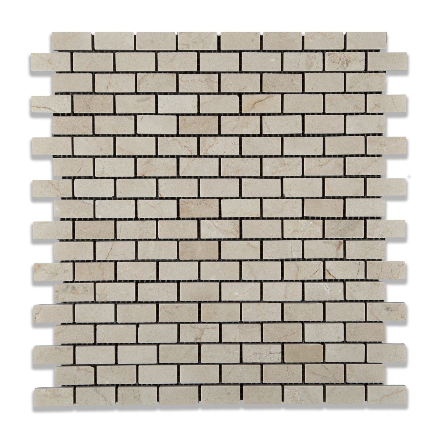 Crema Marfil Marble Polished Baby Brick Mosaic Tile