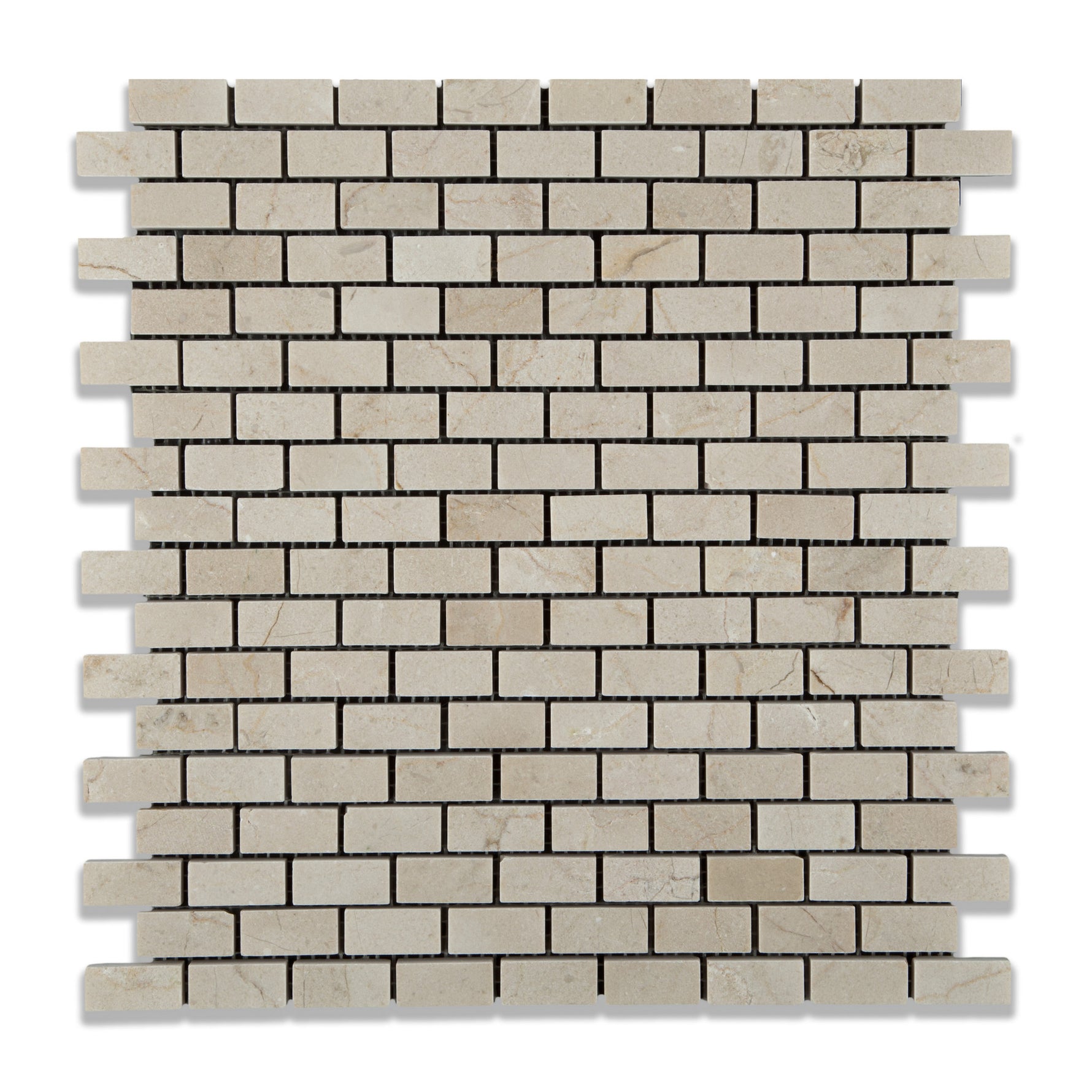 Crema Marfil Marble Polished Baby Brick Mosaic Tile