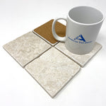 Botticino Beige Marble Handmade Coasters