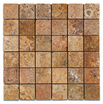 2 X 2 Scabos Travertine Tumbled Mosaic Tile