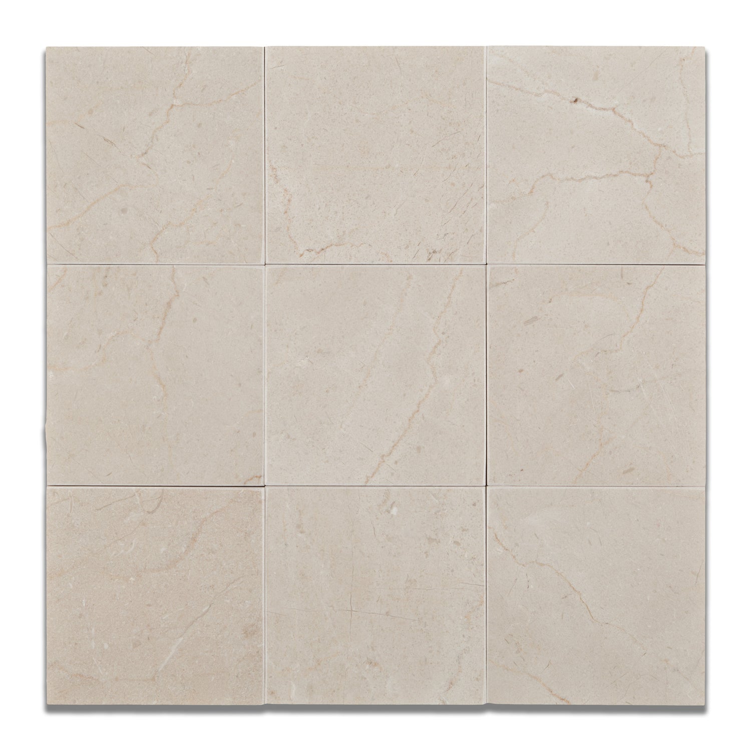 4 X 4 Crema Marfil Marble Polished Field Tile