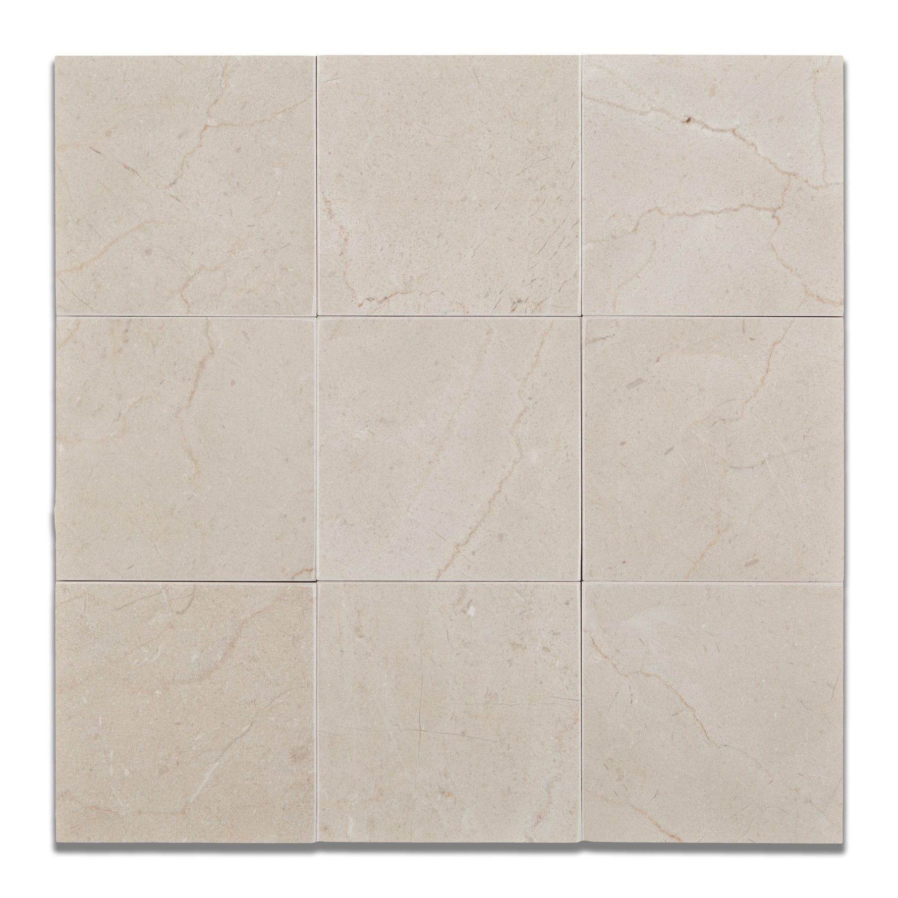 4 X 4 Crema Marfil Marble Honed Field Tile