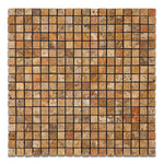 5/8 X 5/8 Scabos Travertine Tumbled Mosaic Tile