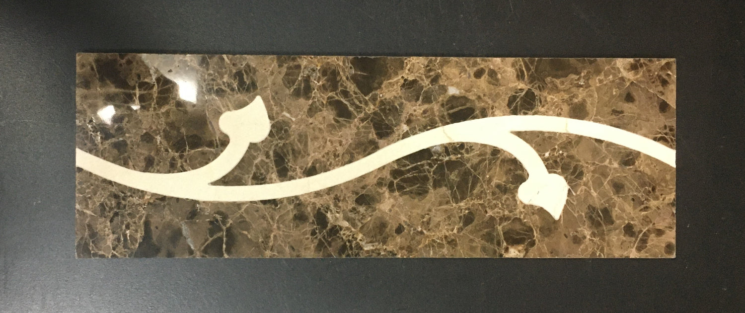 Channel 4 X 12 Marble Waterjet Border - Polished