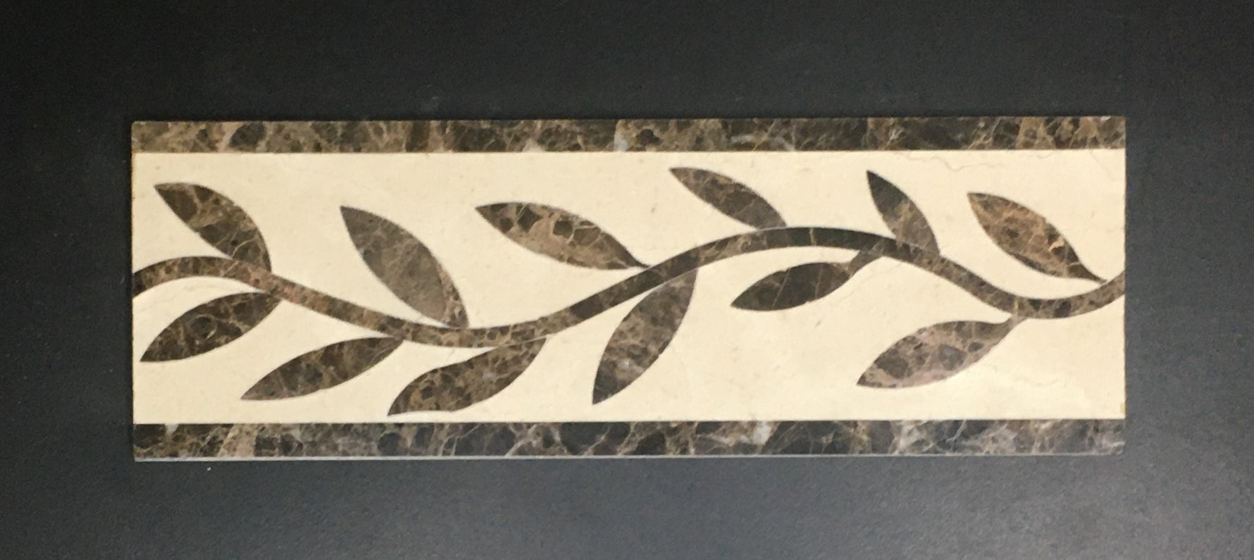 Bough 4 X 12 Marble Waterjet Border - Polished