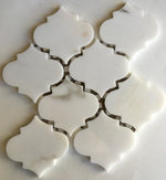 Calacatta Gold Marble Honed 4" Morocco Mosaic Tile