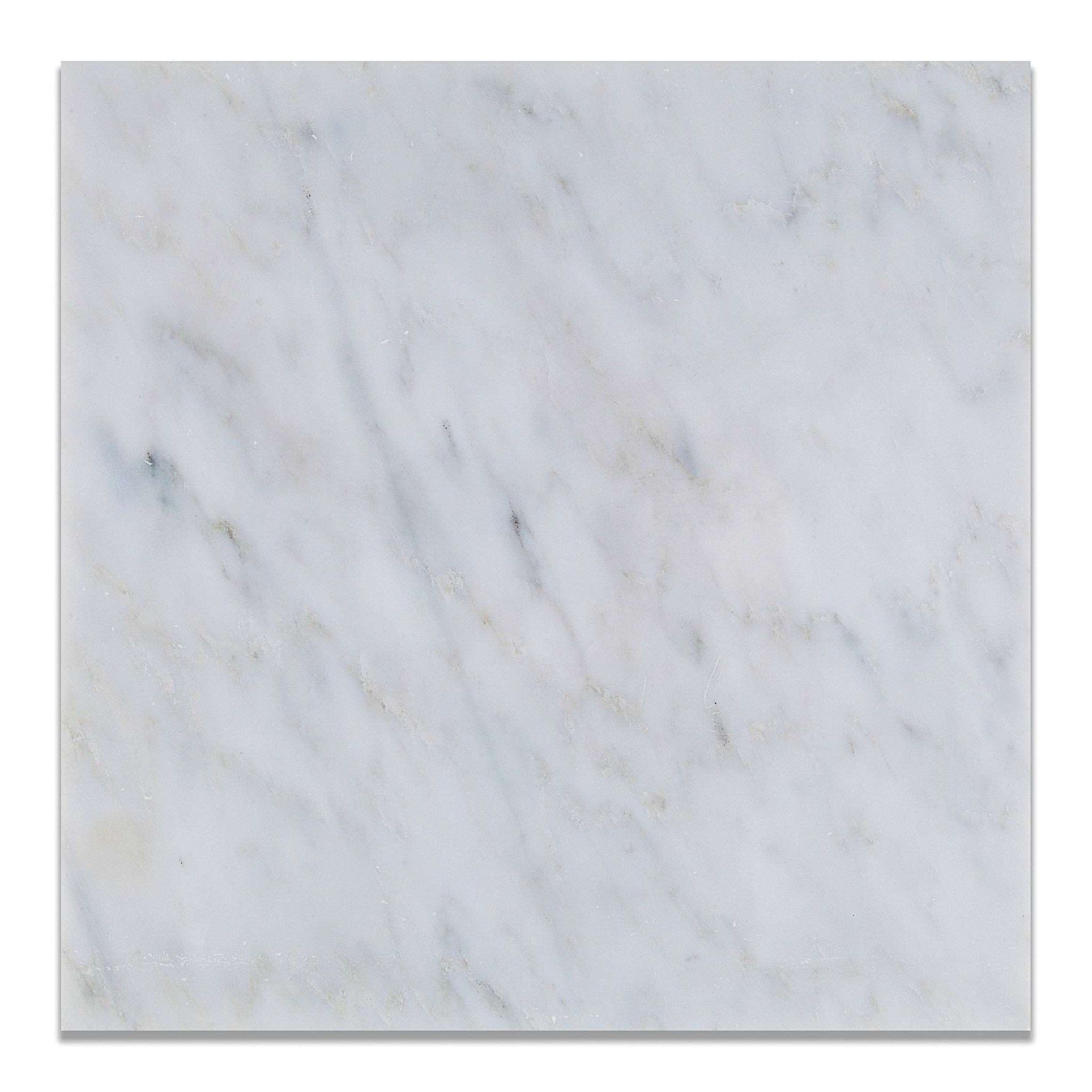 12 X 12 Oriental White / Asian Statuary Marble Polished Field Tile