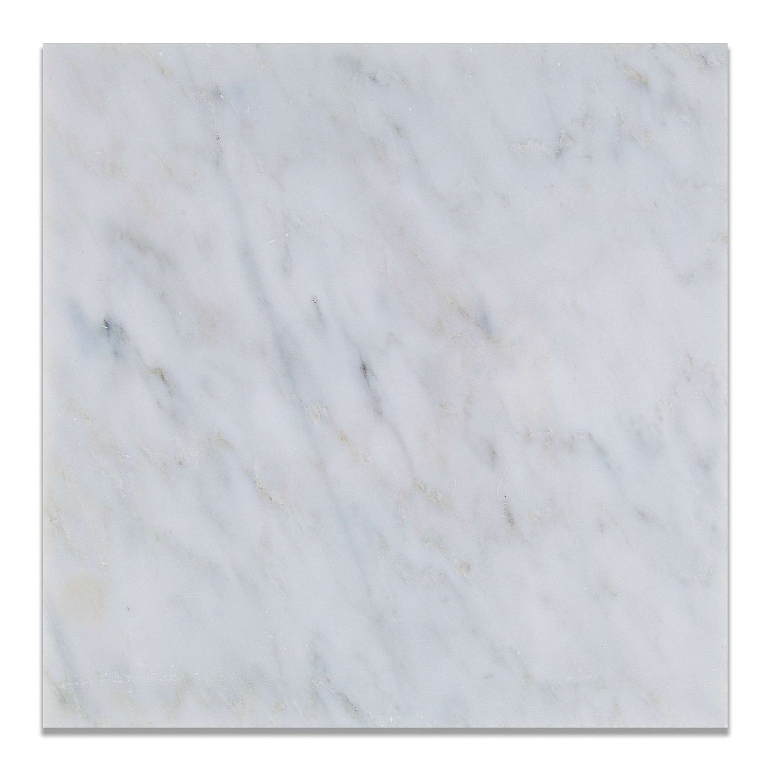 12 X 12 Oriental White / Asian Statuary Marble Honed Field Tile