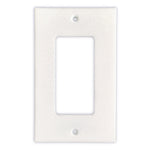 Thassos White Marble Single Rocker Switch Wall Plate / Switch Plate / Cover - Honed