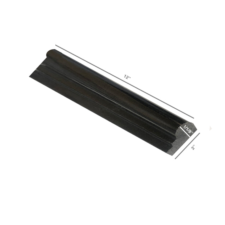 Black Absolute Granite Polished OG-1 Chair Rail Molding Trim