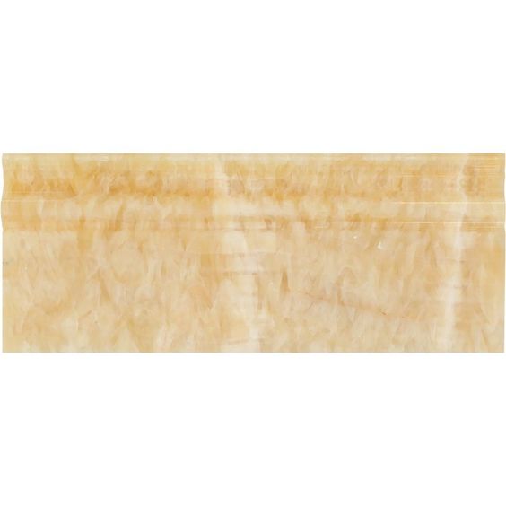 Honey Onyx Polished Baseboard Trim Molding