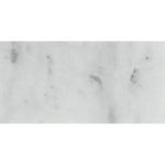 3 x 6 Bianco Venatino (Bianco Mare) Marble Honed Brick Field Tile