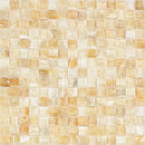 Honey Onyx Polished 3D Small Bread Mosaic Tile