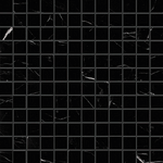 1 X 1 Black Marquina Marble Polished Mosaic Tile