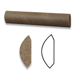 Noce Travertine Honed Quarter - Round Trim Molding