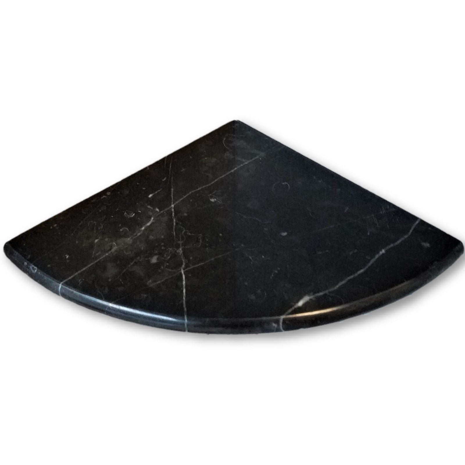 Black Marquina Marble Shower Corner Shelf - Polished