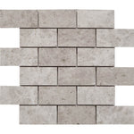 2 X 4 Tundra Gray (Atlantic Gray) Marble Polished Brick Mosaic Tile